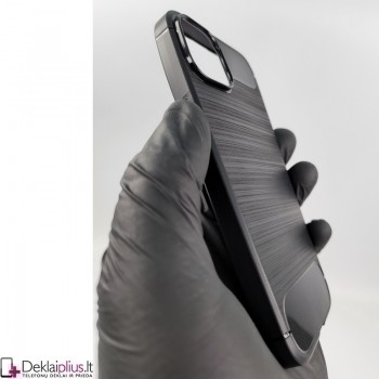 Carbon guminis dėklas - juodas (Apple Iphone 14)